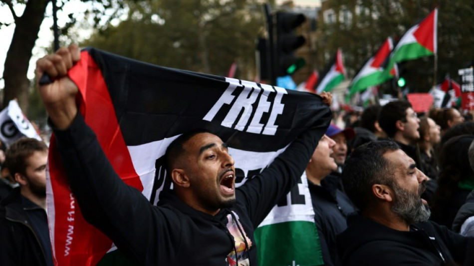 A Londres, des dizaines de milliers de manifestants réclament "la fin de la guerre à Gaza"