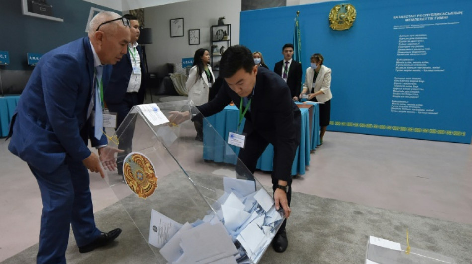 Kazakh president cruises to re-election