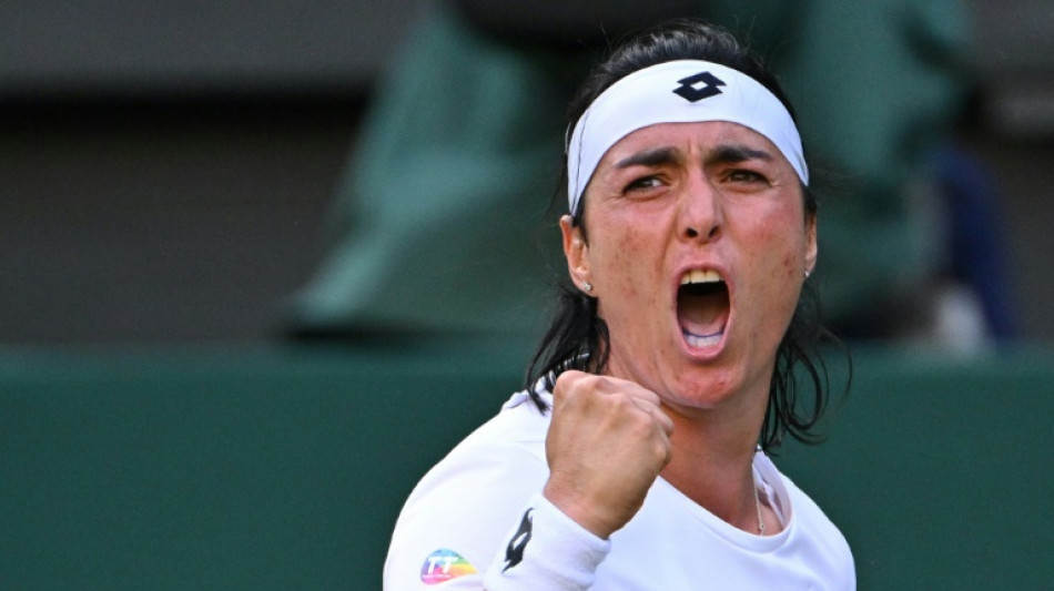 History-making Jabeur sets up Wimbledon semi with 'BBQ buddy' Maria