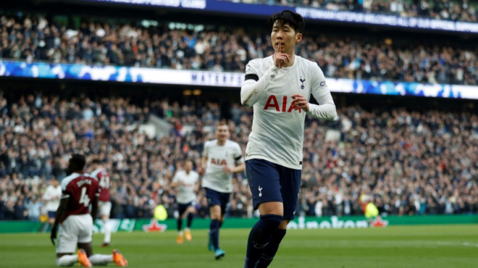 Son shines as Spurs sink West Ham to bolster top-four bid