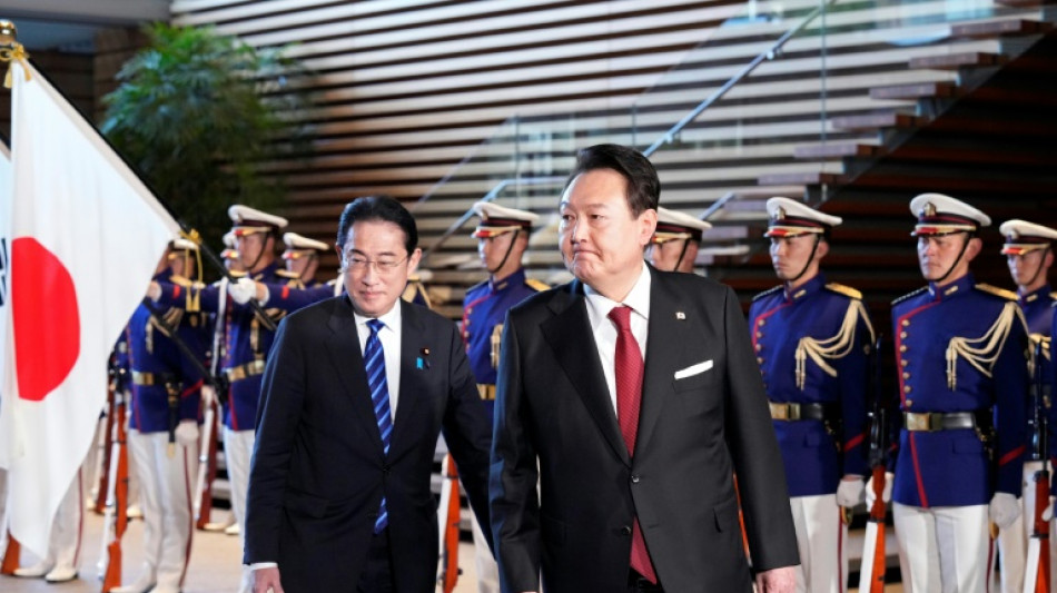 Japan, S. Korea take steps to restore ties as Yoon visits Tokyo