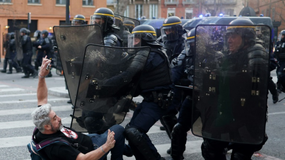 Rights groups accuse French police of brutality in pension protests