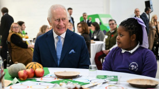 König Charles III. besucht an 76. Geburtstag Verteilstelle für Lebensmittel