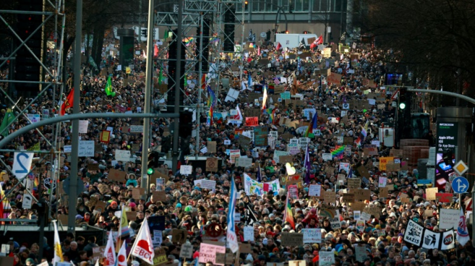 Allemagne: revers électoral pour l'extrême droite après des manifestations