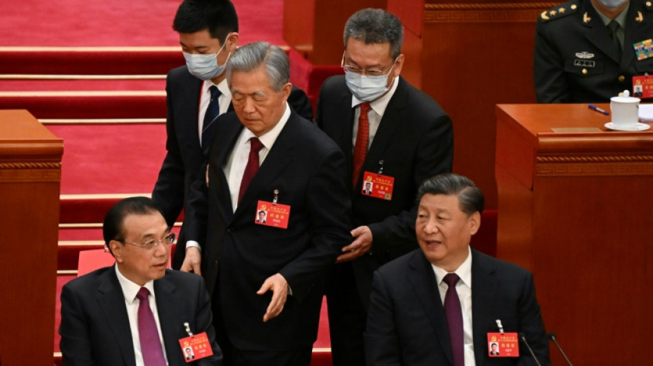 Former Chinese president Hu removed from Congress