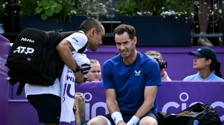 Murray a Wimbledon doubt after injury forces him to retire at Queen's