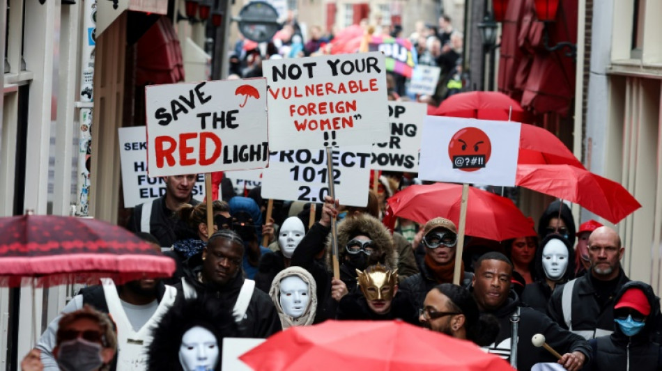 Amsterdam sex workers protest red light closure plans