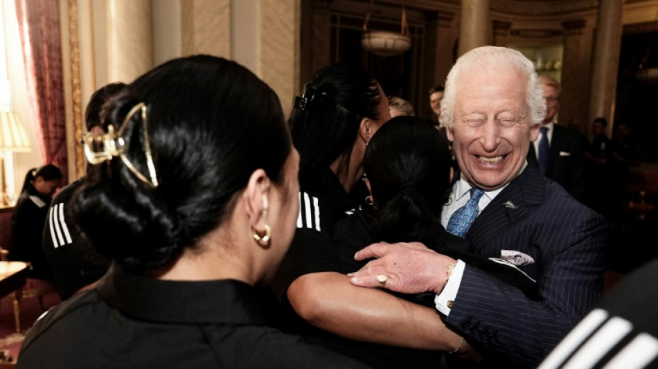 King Charles III glad of 'healing hug' from New Zealand women's rugby team