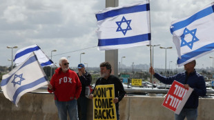 Manifestación contra Netanyahu en el aeropuerto de Tel Aviv contra la reforma judicial en Israel