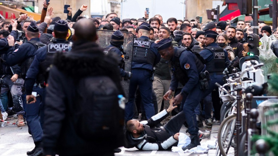 Kurdish protesters clash with police after Paris shooting