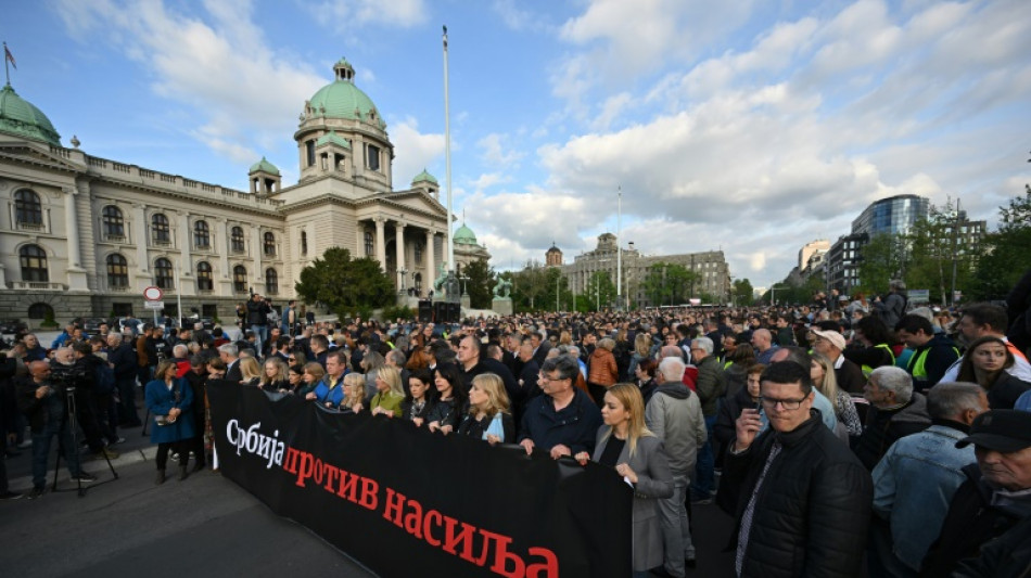 Thousands rally against violence in Serbia after mass shootings