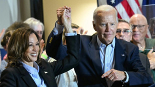 Hand in hand: Biden, Harris hit campaign trail