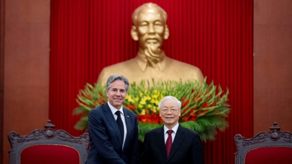 US and Vietnam pledge to boost ties during Blinken visit to Hanoi