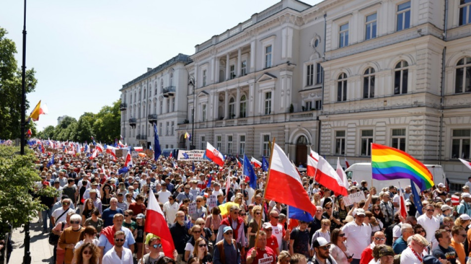 Polish opposition stages major anti-government protest