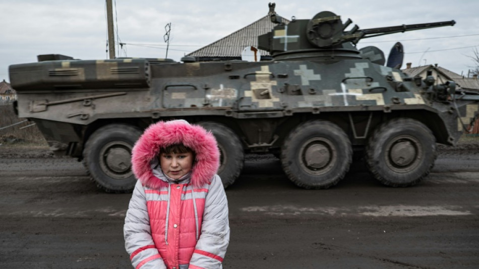 Children forced to grow up fast in Ukraine's frontline towns