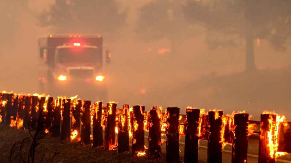 California fire rapidly reaches state's top 10 biggest ever