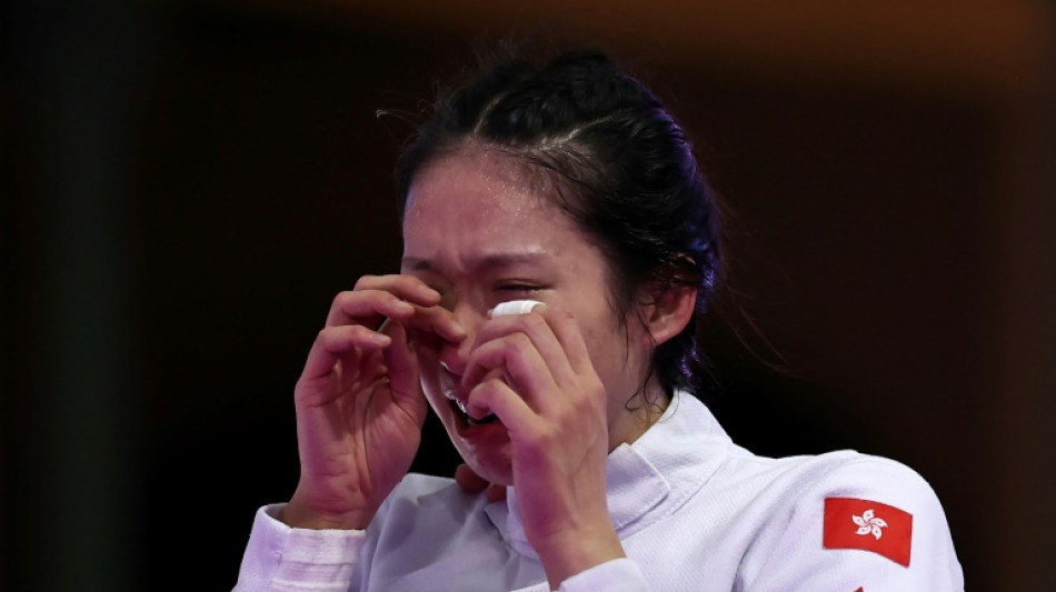 Tearful Kong spoils French party with Olympic epee title