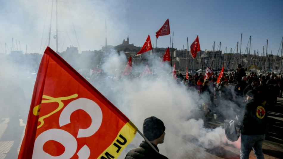 French mass protests challenge Macron over pensions plan 