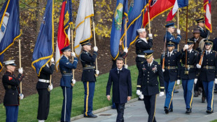 Biden greets Macron at White House under trade dispute cloud