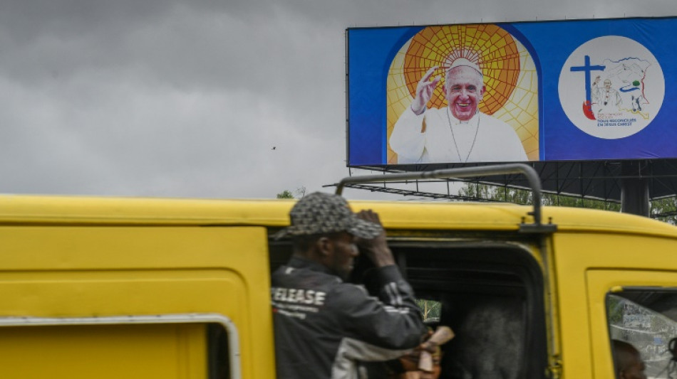 Pope visits conflict-ridden central Africa, first stop DR Congo