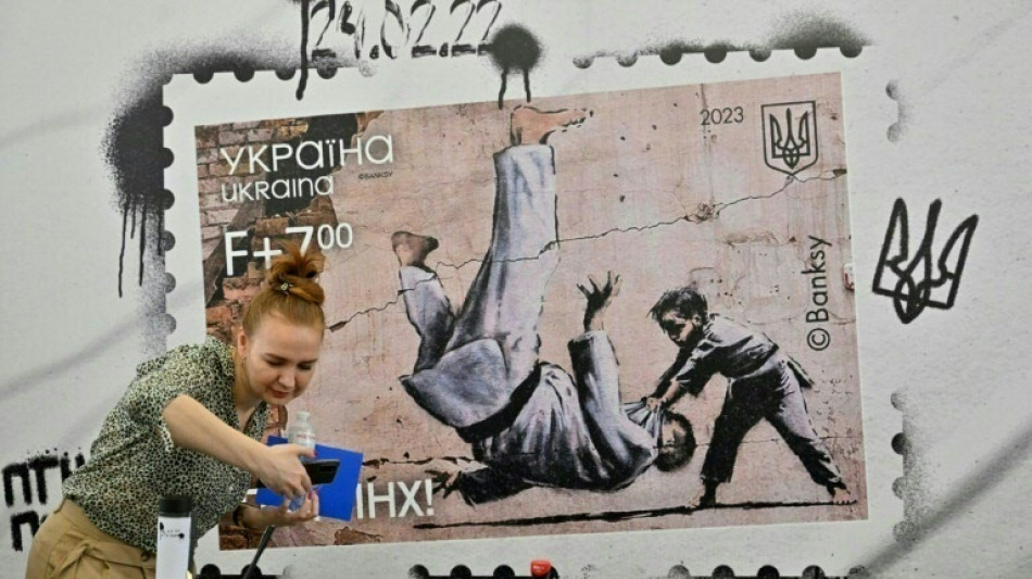 Ukraine issue Banksy postage stamp on first anniversary of war