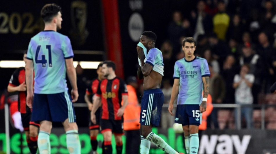 Ten-man Arsenal stunned by Bournemouth