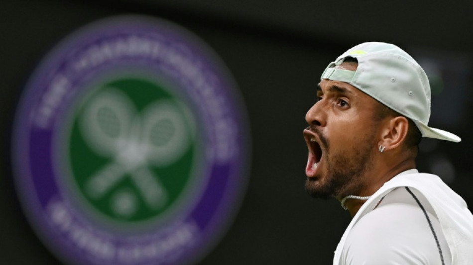 Kyrgios wins bad-tempered Wimbledon clash with Tsitsipas 