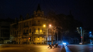 Joy as street lights back on in Ukraine's Kharkiv 