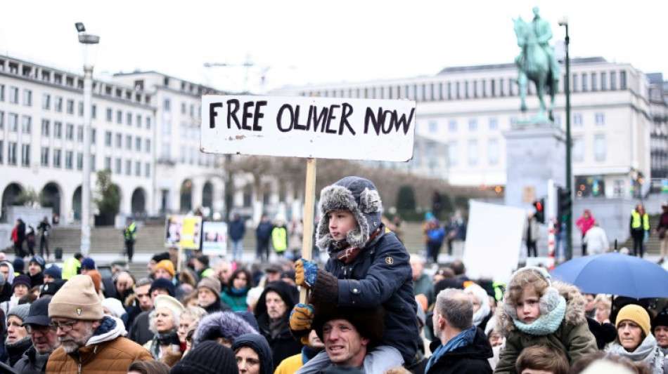 Protesters demand Iran free jailed Belgian aid worker