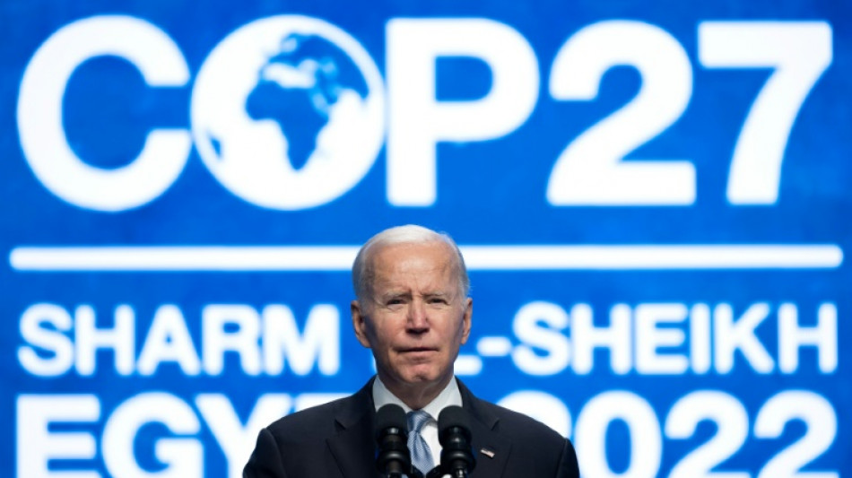 Biden appelle à renforcer les efforts sur le climat à la COP27