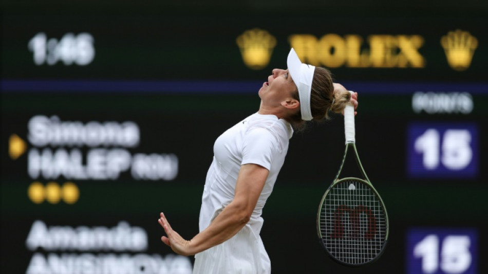 Former champion Halep into Wimbledon semi-finals