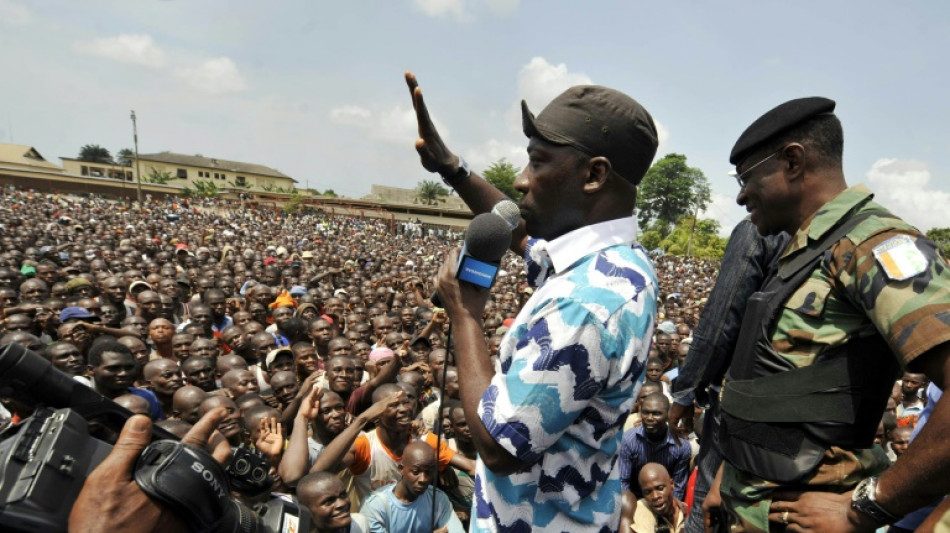 Charles Blé Goudé, ancien "général de la rue" et ex-disciple de Gbagbo 