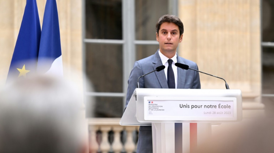 Rentrée scolaire: Gabriel Attal se pose en défenseur des savoirs fondamentaux et de la laïcité