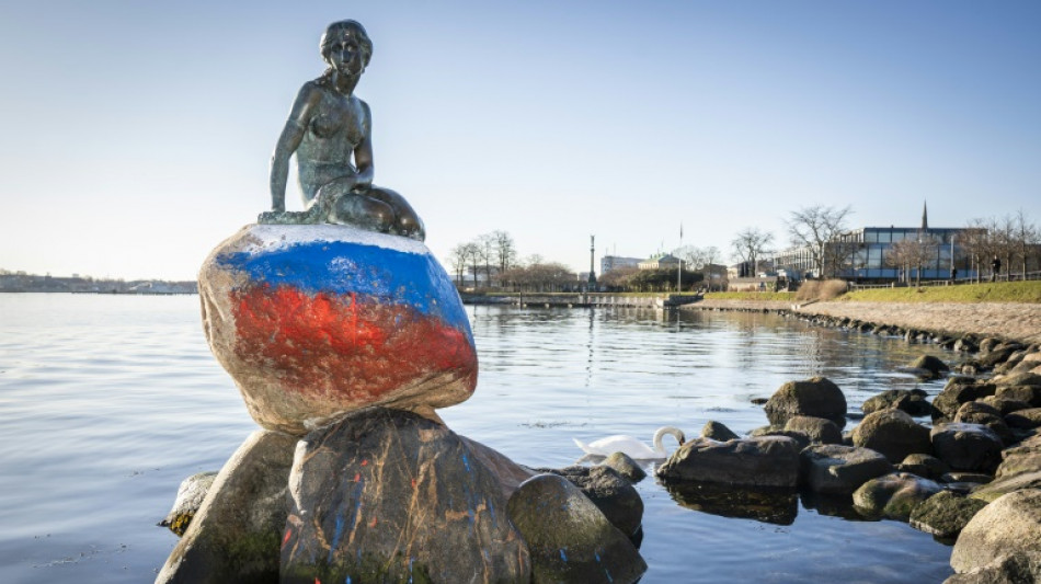 Denmark's Little Mermaid vandalised with Russian flag