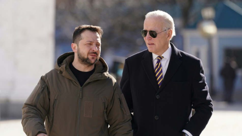 En campagne, Joe Biden vante sa "force tranquille" et sa visite en Ukraine