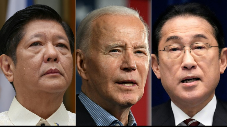 Biden s'entoure des dirigeants japonais et philippin pour envoyer un "signal" à la Chine