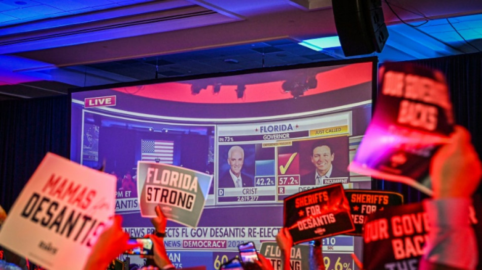 Divided America votes on Biden as Florida governor scores big