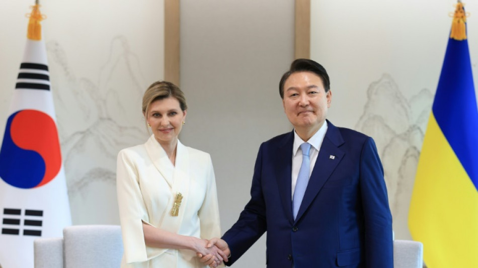 Ukrainian first lady meets South Korea's Yoon in Seoul