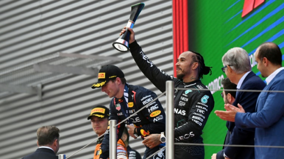 'Good to be back,' says Hamilton after podium return