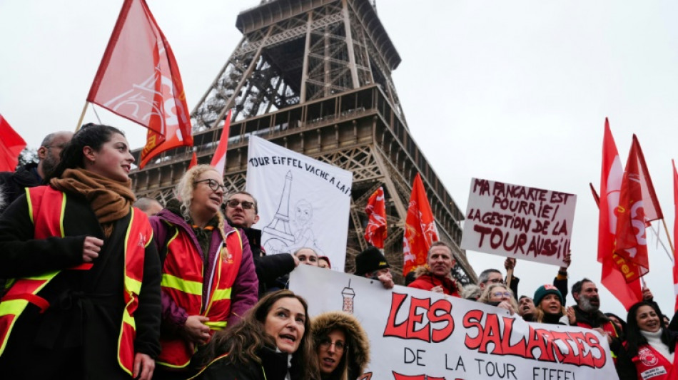 Eiffel Tower closed for fourth day as staff strike