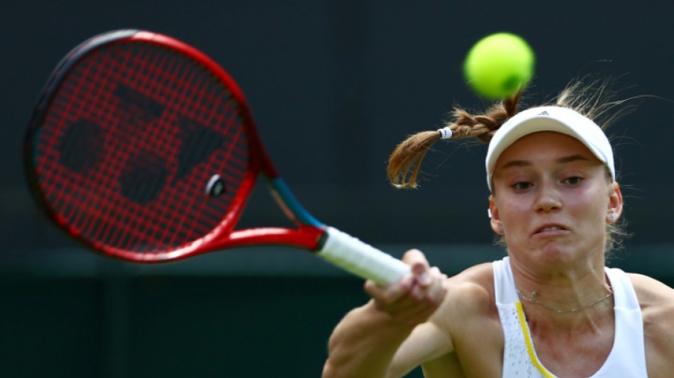 Big-hitting Rybakina hails 'gift' after reaching Wimbledon quarter-finals