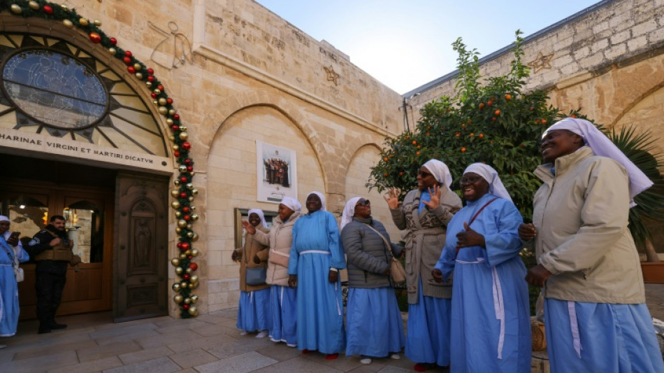 Noël à Bethléem, un "échappatoire" à la guerre pour les chrétiens de Terre sainte