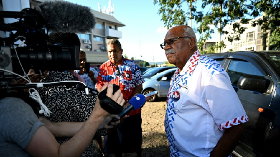 Tense Fiji election tied, opposition eyes deal for power