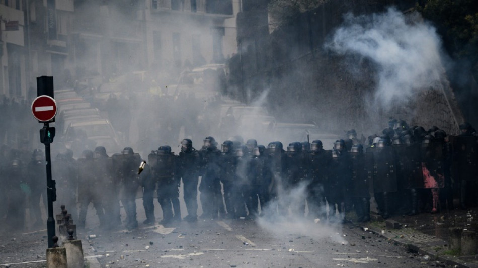 Violence flares as French protesters vent fury at Macron reform