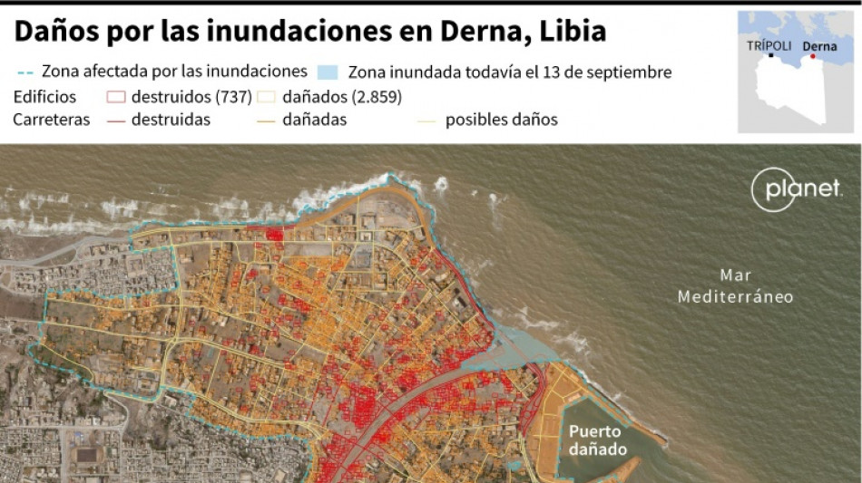 Las represas que reventaron en Derna llevaban agrietadas desde 1998