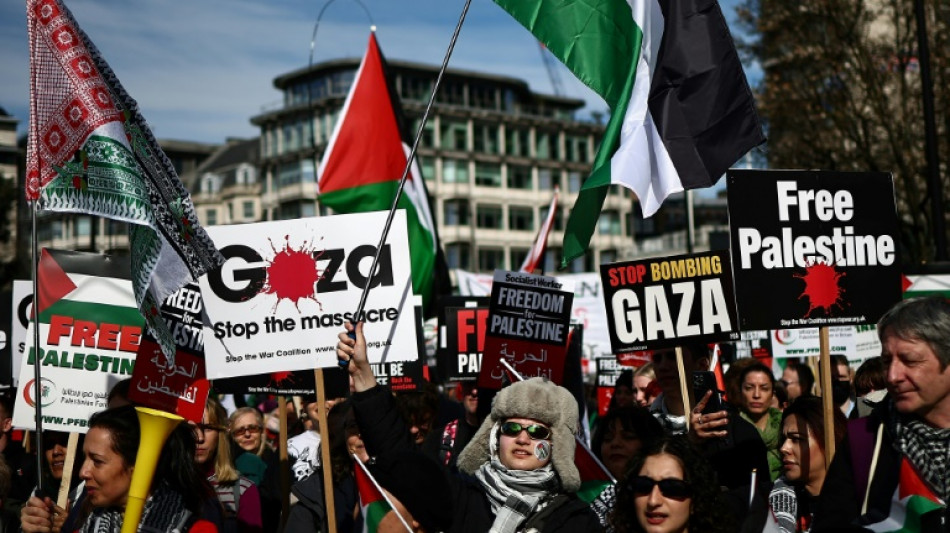 Des milliers de personnes marchent à Londres pour un cessez-le-feu à Gaza