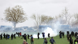 Bassines: premiers affrontements entre manifestants et forces de l'ordre à Sainte-Soline