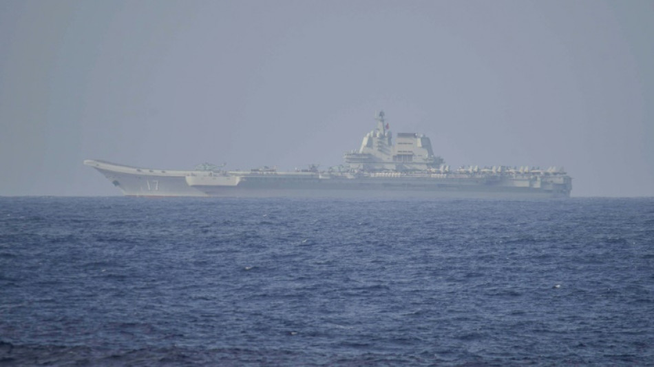 Chinese aircraft carrier passes through Taiwan Strait