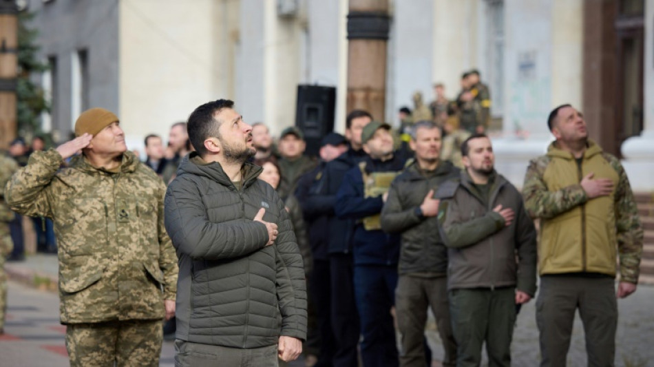 Zelensky visits Ukraine's Kherson after Russian retreat